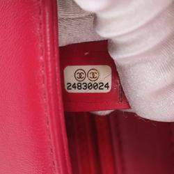 Pre Owned Chanel Mini Quilted Chevron Sheepskin Mademoiselle Vintage Flap