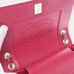 Pre Owned Chanel Mini Quilted Chevron Sheepskin Mademoiselle Vintage Flap