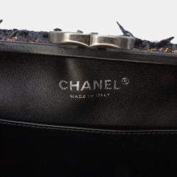 Pre Owned Chanel Multicolor Tweed Quadrato Box Crossbody Bag