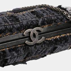 Pre Owned Chanel Multicolor Tweed Quadrato Box Crossbody Bag