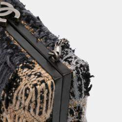 Pre Owned Chanel Multicolor Tweed Quadrato Box Crossbody Bag