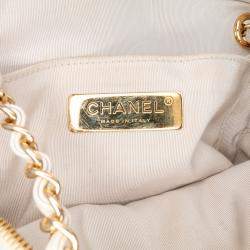 Pre Owned Chanel CC Quilted Lambskin Chain Crossbody