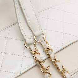 Pre Owned Chanel CC Quilted Lambskin Chain Crossbody