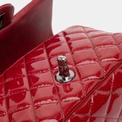 Pre Owned Chanel Mini Rectangular Classic Patent Single Flap