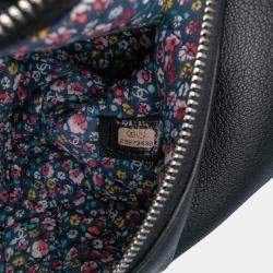 Pre Owned Chanel Black Medium Caviar Lucky Clover O Case Clutch