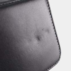 Pre Owned Chanel Black CC Quilted Lambskin Diamond Wallet On Chain