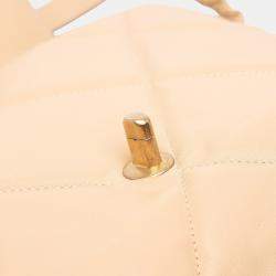Pre Owned Chanel Brown Maxi Lambskin 19 Flap