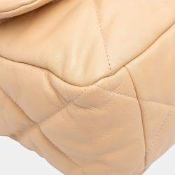 Pre Owned Chanel Brown Maxi Lambskin 19 Flap