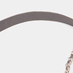Pre Owned Chanel Grey Lambskin 19 Phone Holder with Chain