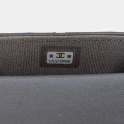 Pre Owned Chanel Grey Lambskin 19 Phone Holder with Chain