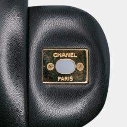 Pre Owned Chanel Black Jumbo Classic Lambskin Double Flap