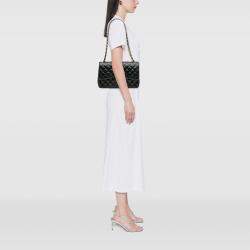 Pre Owned Chanel Black Jumbo Classic Lambskin Double Flap