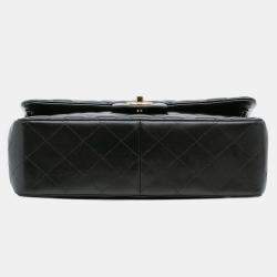 Pre Owned Chanel Black Jumbo Classic Lambskin Double Flap