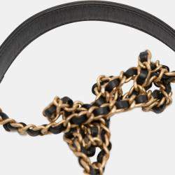Pre Owned Chanel Brown Small Caviar CC Filigree Vanity Case