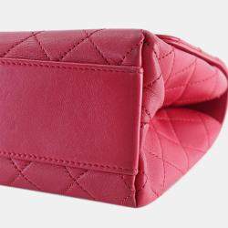Pre Owned Chanel Pink Medium Quilted Lambskin La Parisienne Flap