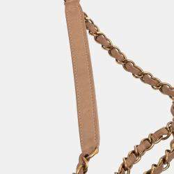 Pre Owned Chanel Brown Jumbo Quilted Iridescent Calfskin Happy Stitch Flap
