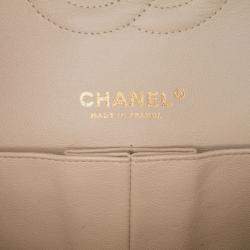 Pre Owned Chanel Black Medium Classic Jersey Coco Sailor Double Flap