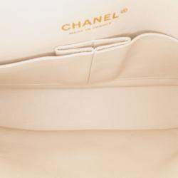 Pre Owned Chanel Black Medium Classic Jersey Coco Sailor Double Flap