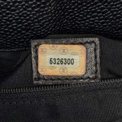 Pre Owned Chanel Black CC Caviar Leather Tote