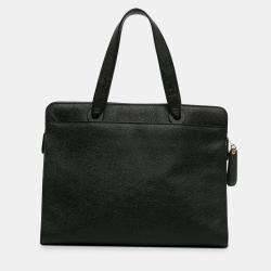 Pre Owned Chanel Black CC Caviar Leather Tote