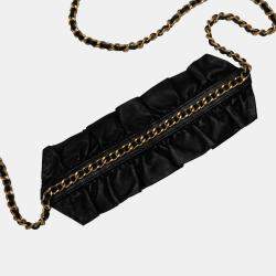 Pre Owned Chanel Black Lambskin Romance Wallet On Chain
