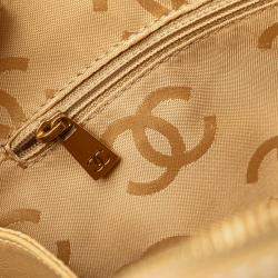 Pre Owned Chanel Beige CC Wild Stitch Handbag