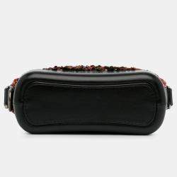 Pre Owned Chanel Black Small Sequin Gabrielle Crossbody