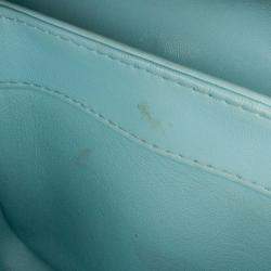 Pre Owned Chanel Blue Small Quilted Lambskin Trendy CC Flap