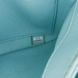 Pre Owned Chanel Blue Small Quilted Lambskin Trendy CC Flap