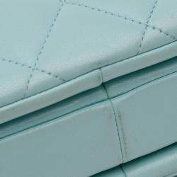 Pre Owned Chanel Blue Small Quilted Lambskin Trendy CC Flap