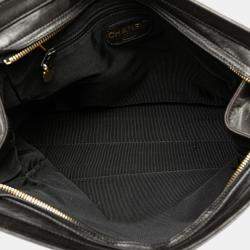 Pre Owned Chanel Black CC Lambskin Chain Tote