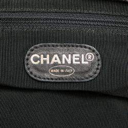 Pre Owned Chanel Black CC Lambskin Chain Tote