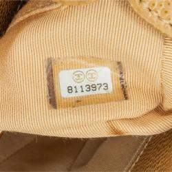 Pre Owned Chanel Brown Caviar Petite Shopping Tote