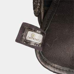 Pre Owned Chanel Black/White Jumbo PVC and Tweed Patchwork Single Flap