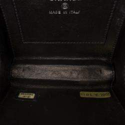 Pre Owned Chanel Black Choco Bar Lucite Perspex Clutch
