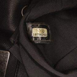 Pre Owned Chanel Black Medium Calfskin Boy Reverso Shopping Tote