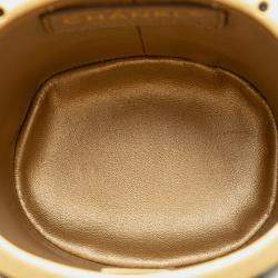 Pre Owned Chanel Black Mini Lambskin Crown Box Bag