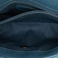 Pre Owned Chanel Navy Blue Mini Quilted Caviar Coco Top Handle Bag