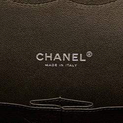 Pre Owned Chanel Black Maxi Classic Lambskin Double Flap