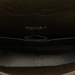 Pre Owned Chanel Black Maxi Classic Lambskin Double Flap