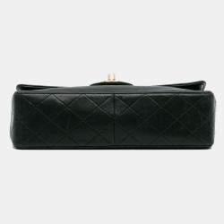Pre Owned Chanel Black Quilted Lambskin Shoulder Bag
