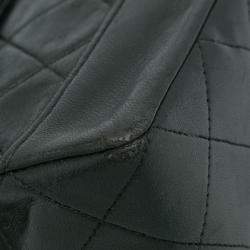 Pre Owned Chanel Black Quilted Lambskin Shoulder Bag