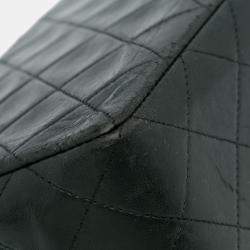 Pre Owned Chanel Black Quilted Lambskin Shoulder Bag
