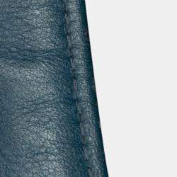 Pre Owned Chanel Blue CC Chevron Calfskin Statement Shopping Tote