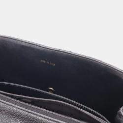 Pre Owned Chanel Black CC Quilted Caviar Kelly Top Handle Bag