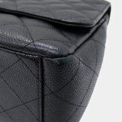 Pre Owned Chanel Black Maxi Classic Caviar Double Flap