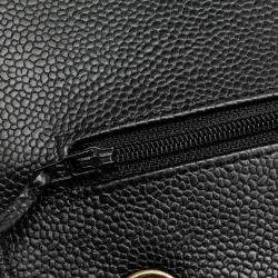 Pre Owned Chanel Black Jumbo Classic Caviar Double Flap