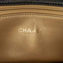 Pre Owned Chanel Black Quilted Lambskin Octagonal Buckle Crossbody