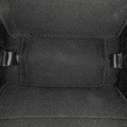 Pre Owned Chanel Black CC Quilted Patent Diamond Resin Clutch With Chain