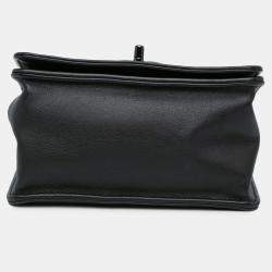Pre Owned Chanel Black Mini Calfskin Propeller Flap